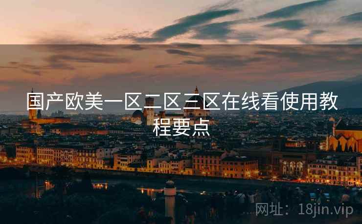 国产欧美一区二区三区在线看使用教程要点  第1张